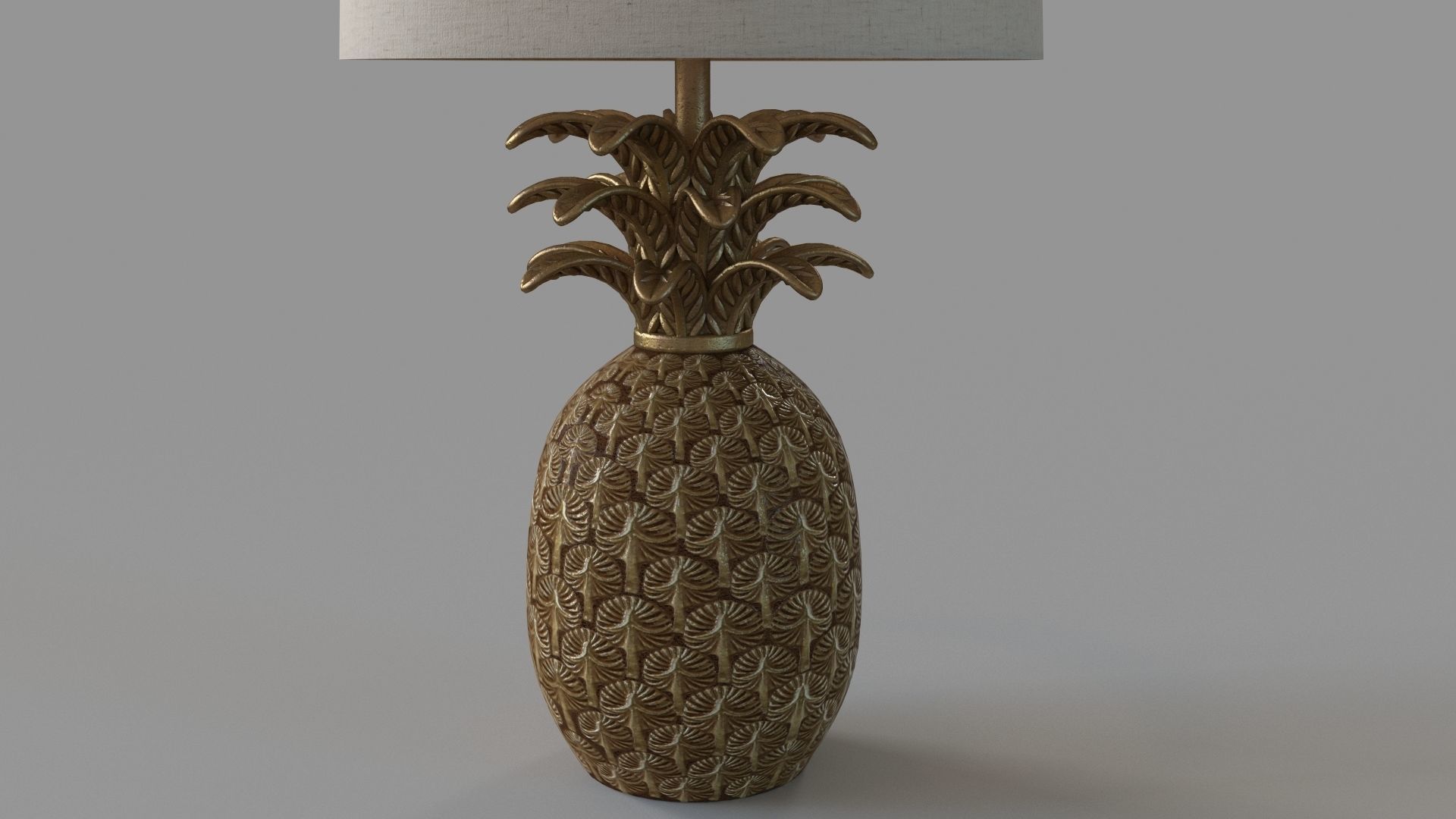 Pineapple Table Lamp 3D model_3