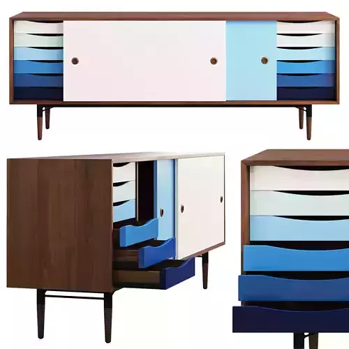 Joybird Unson Media Console 3D model