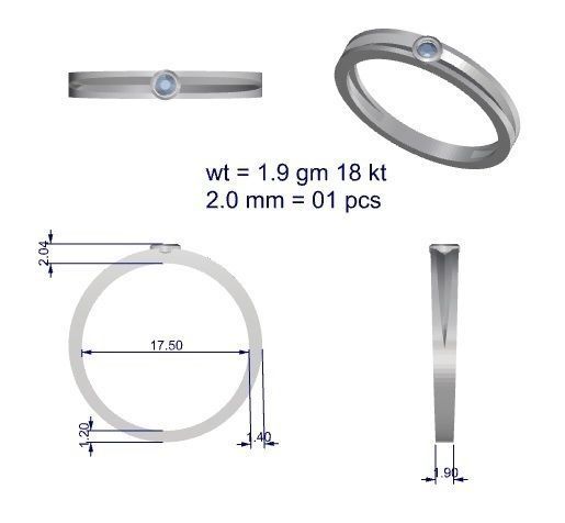 Ring - 99  3 3D print model_9