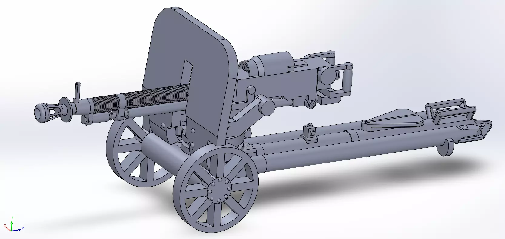 DSHK heavy machine gun 3D print model_0