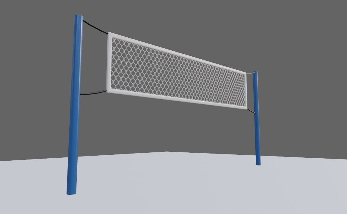 Volleyball Net - Rede de Volei Low-poly 3D model_8