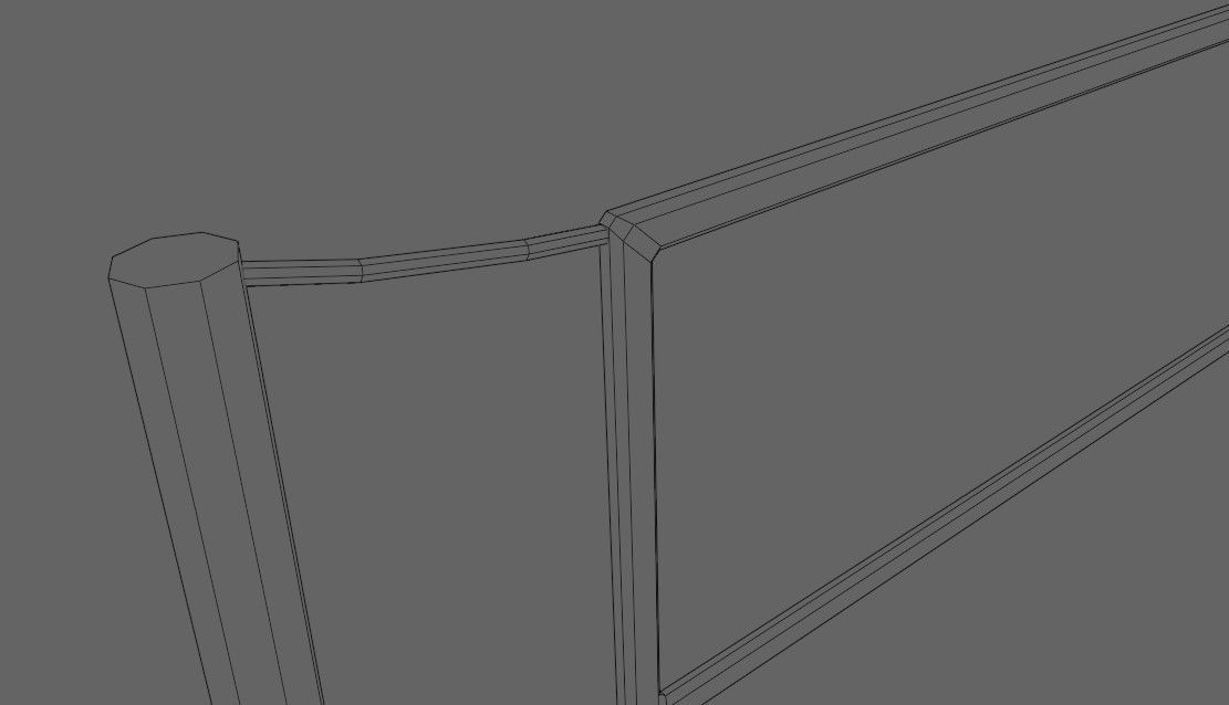 Volleyball Net - Rede de Volei Low-poly 3D model_4