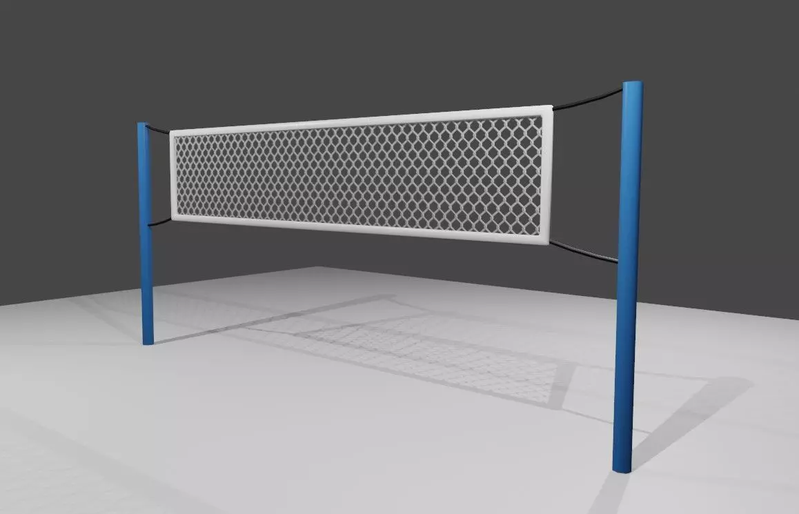 Volleyball Net - Rede de Volei Low-poly 3D model_0