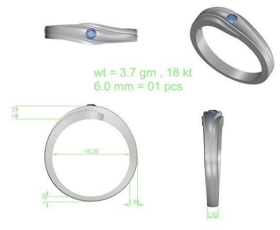 Ring - 218 3D print model_5