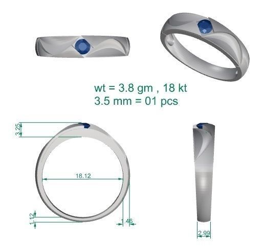 Ring - 4576 3D print model_5