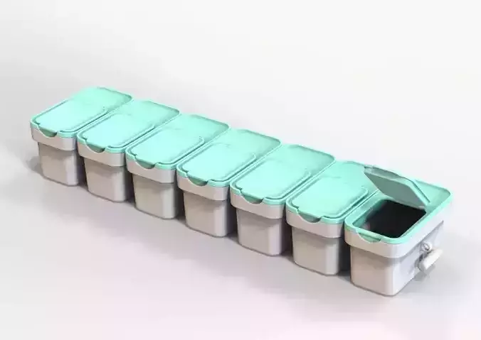 7 Days Pill Box 3D print model