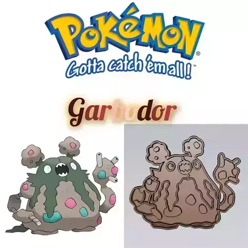 Amazing Pokemon Garbodor Cookie Cutter Stamp Cake Decorating 