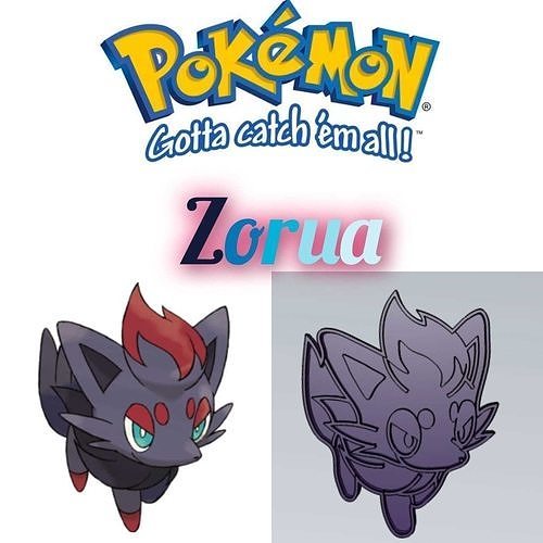 Amazing Pokemon Zorua Cookie Cutter Stamp Cake Decorating  3D model