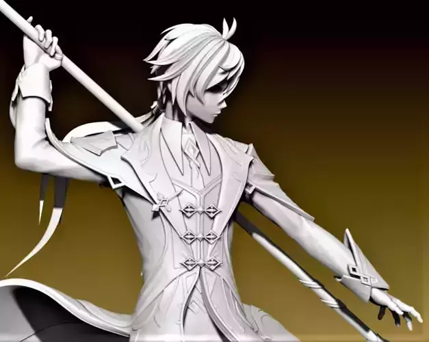 Zhongli Genshin 3D print model