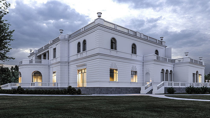The Tereshchenko estate in Denyshi village 3D model