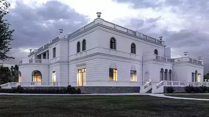 The Tereshchenko estate in Denyshi village 3D model