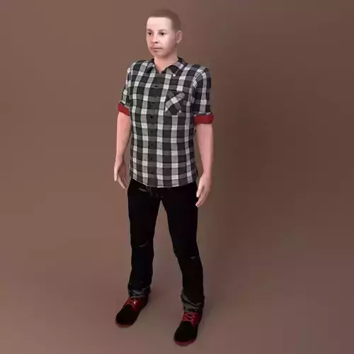 Male Character-01 Low-poly 3D model