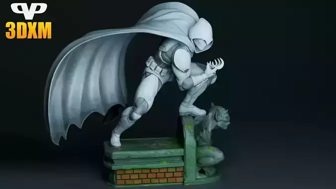 Moon Knight for 3D Printing STL 3D print model