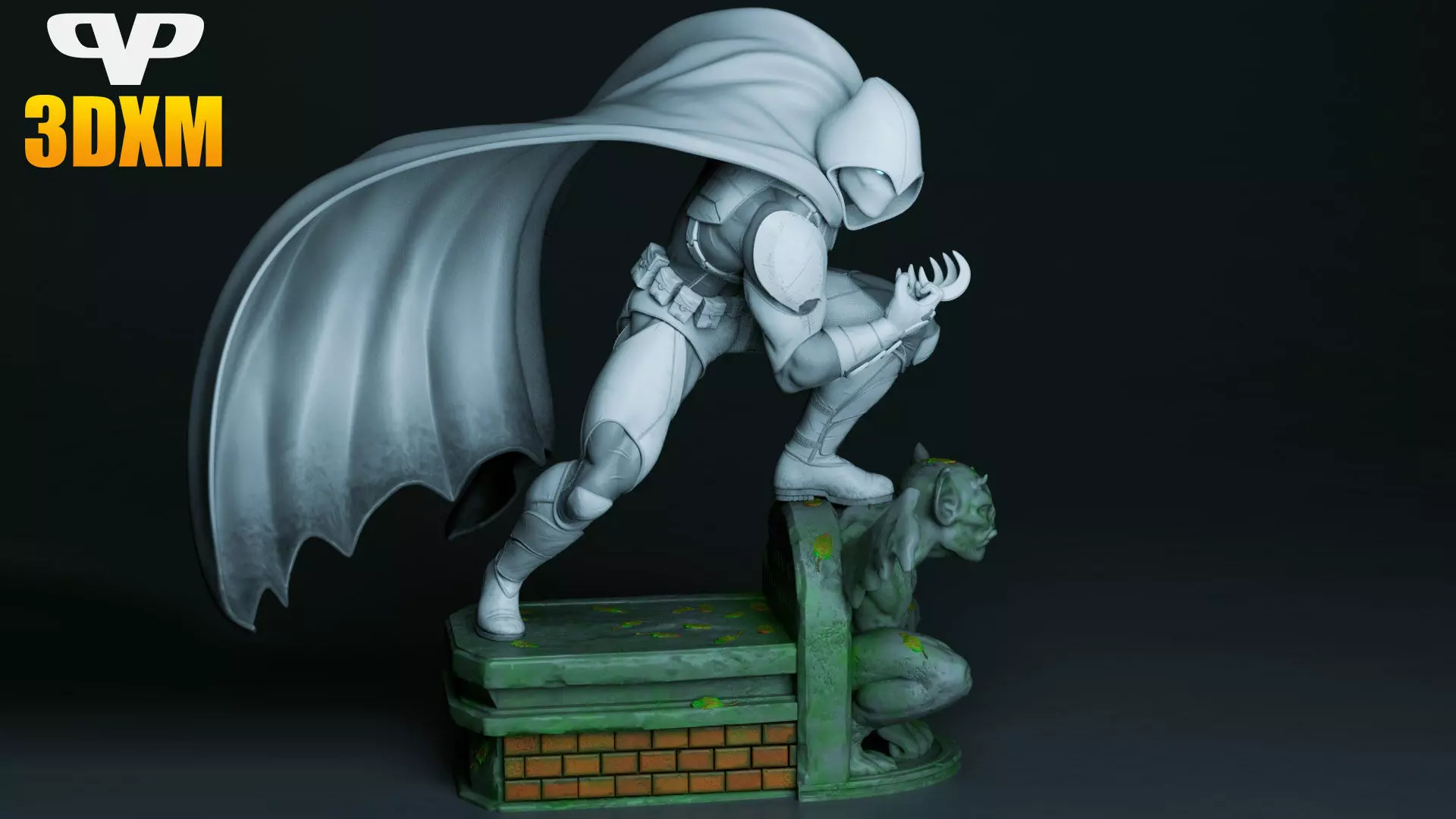 Moon Knight for 3D Printing STL 3D print model_0