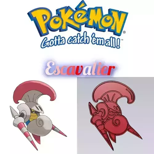 Amazing Pokemon Escavalier Cookie Cutter Stamp Cake Decorating 