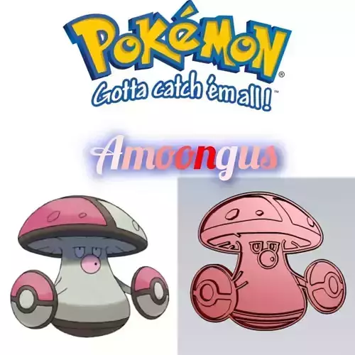 Amazing Pokemon Amoongus Cookie Cutter Stamp Cake Decorating 