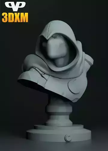 Moon Knight Bust for 3D Printing STL 3D print model