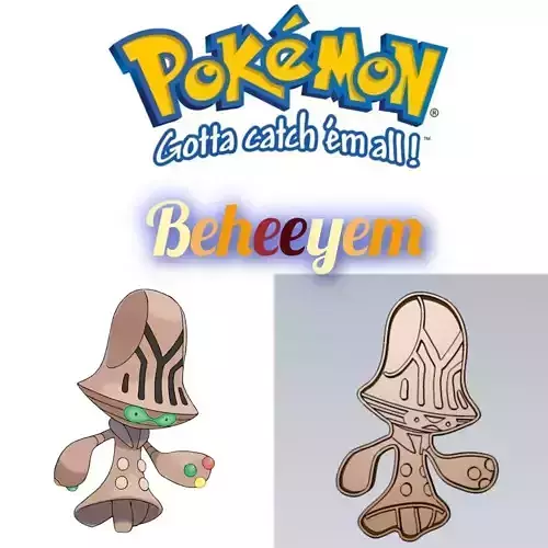Amazing Pokemon Beheeyem Cookie Cutter Stamp Cake Decorating 