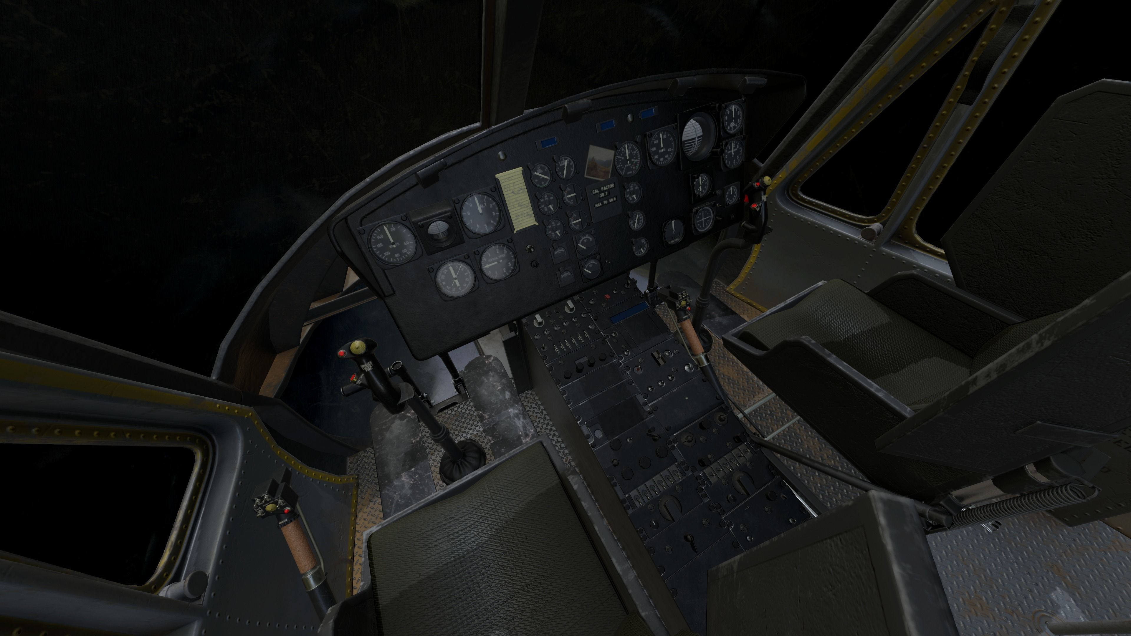 Civilian and Medical UH-1H huey Low-poly 3D model_3