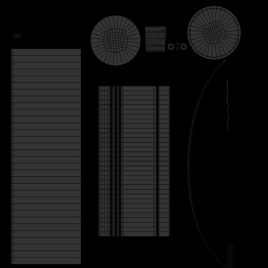 Pail Rusty Low-poly 3D model_6