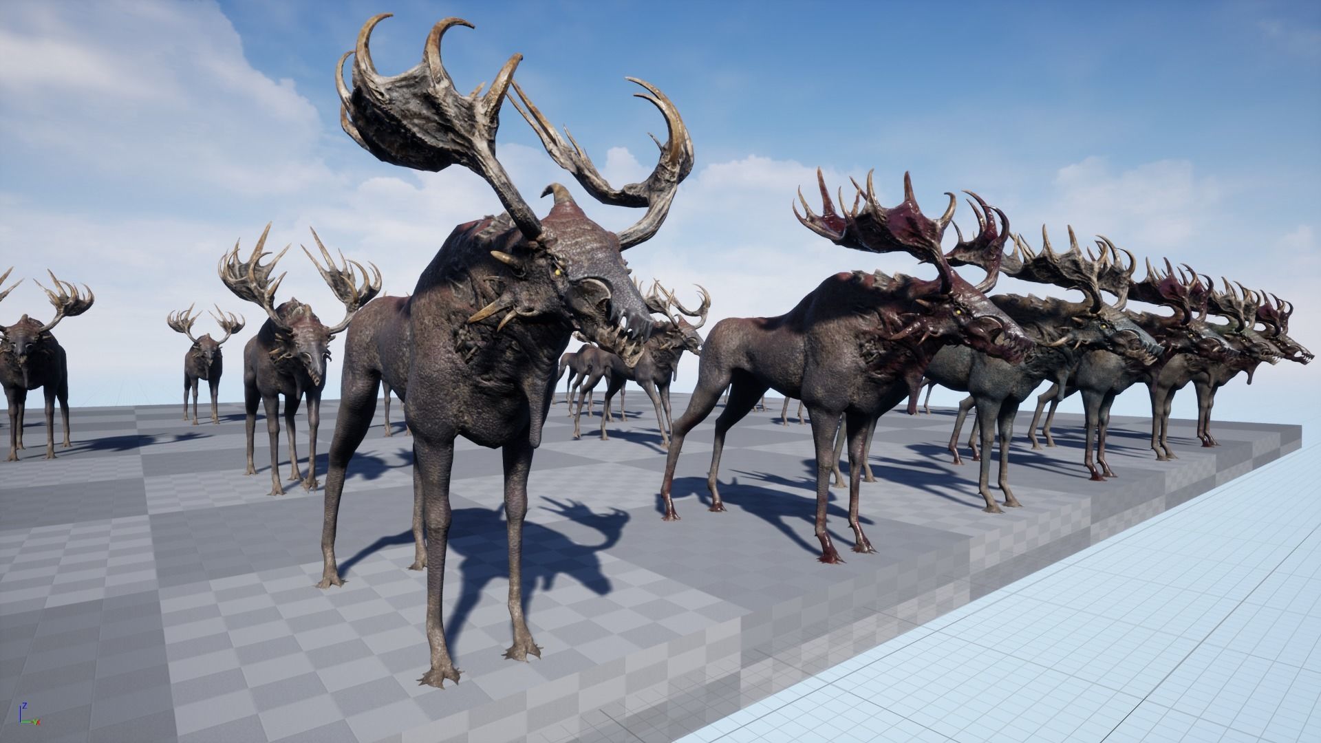 Fantasy Moose Low-poly 3D model_24