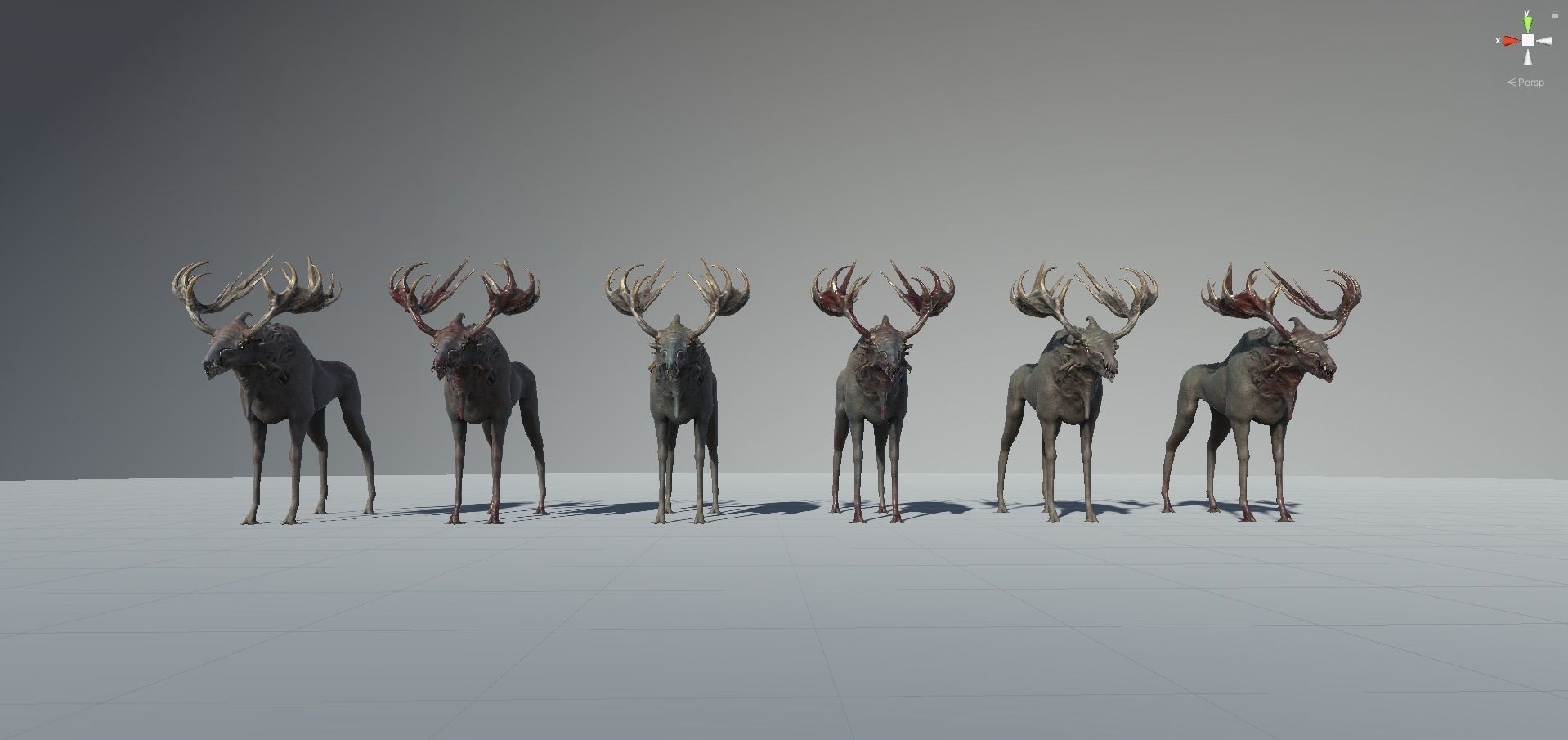 Fantasy Moose Low-poly 3D model_20