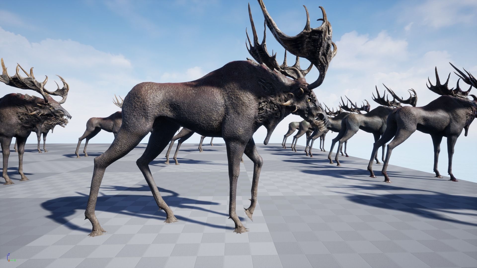 Fantasy Moose Low-poly 3D model_27