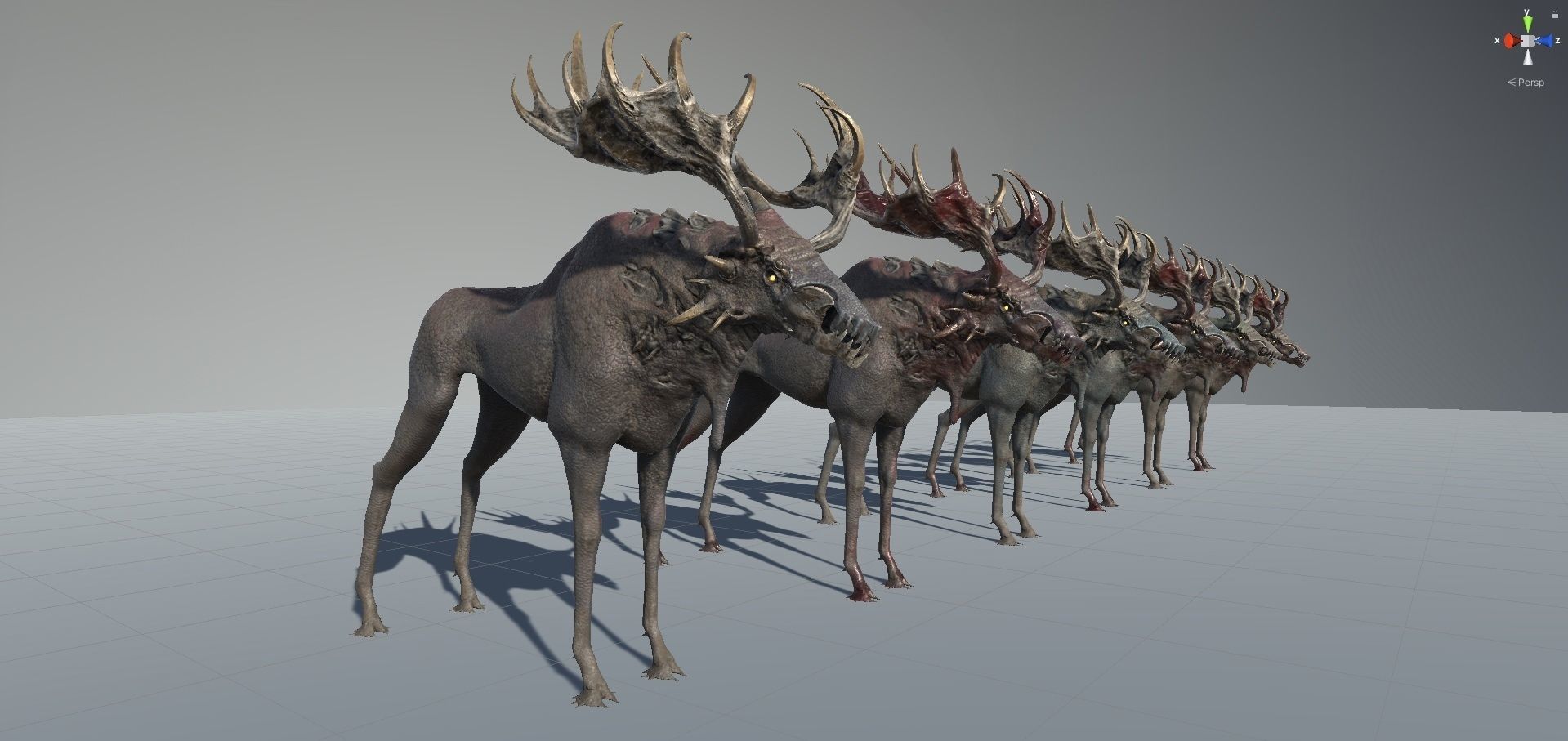 Fantasy Moose Low-poly 3D model_22