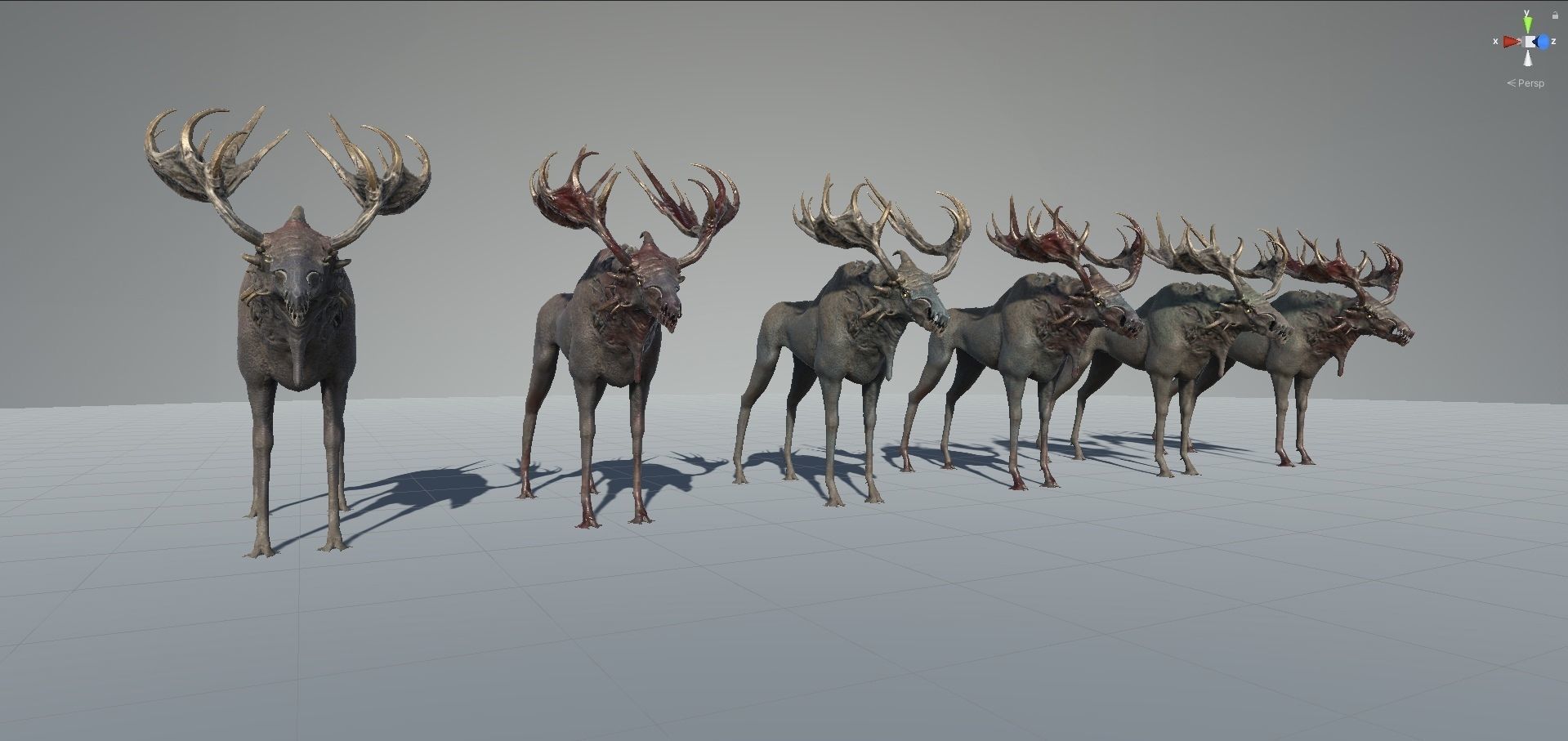 Fantasy Moose Low-poly 3D model_21