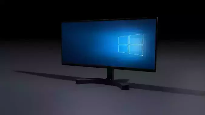 Computer Monitor OBJ and C4D 