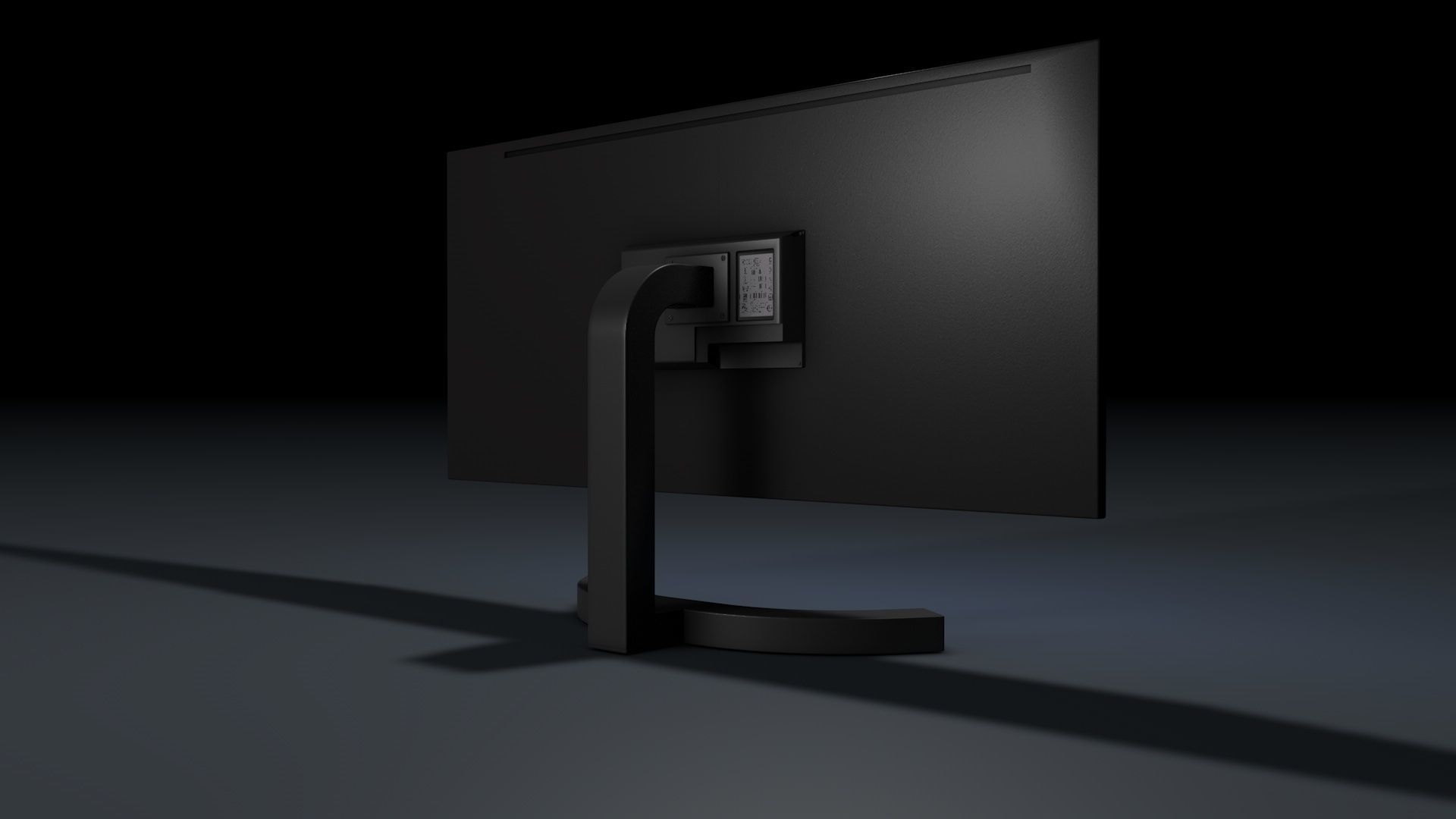 Computer Monitor OBJ and C4D  Free 3D model_1