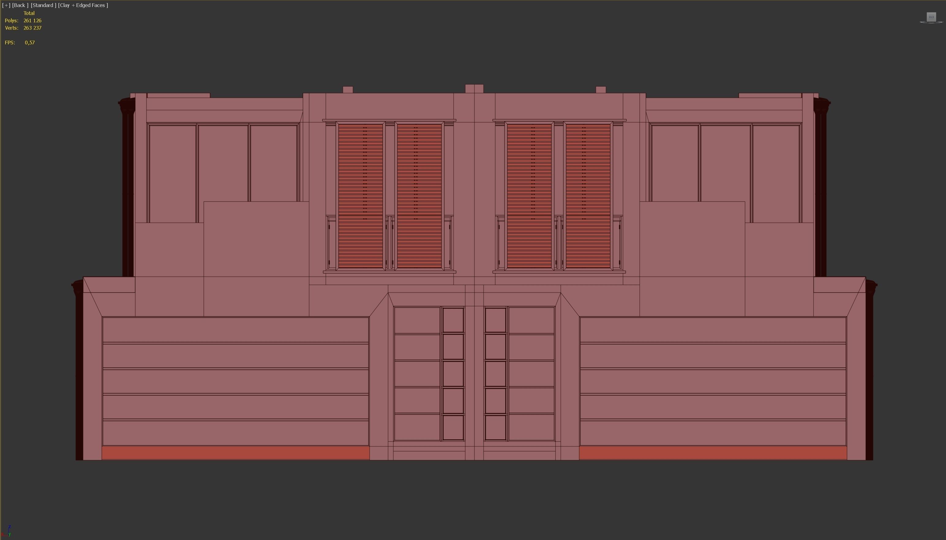 Modern House 03 Low-poly 3D model_9