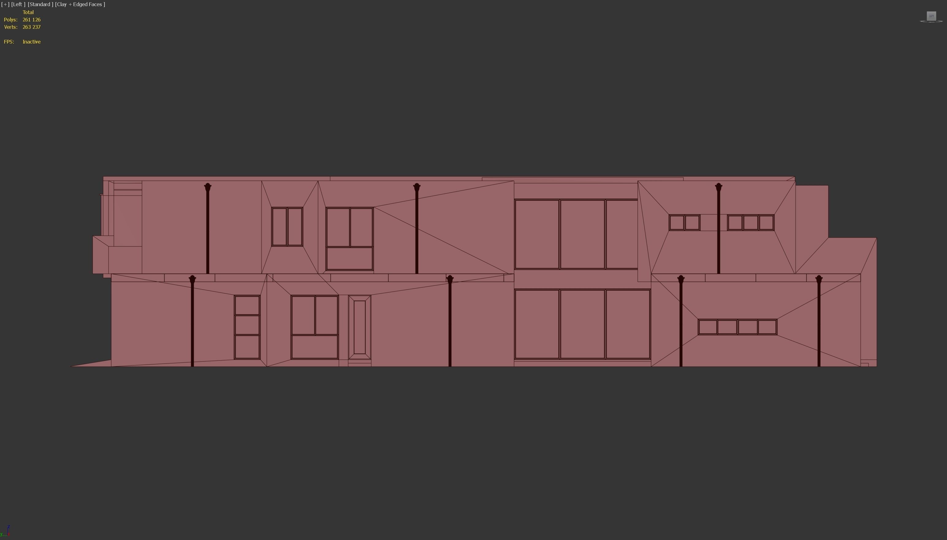 Modern House 03 Low-poly 3D model_8