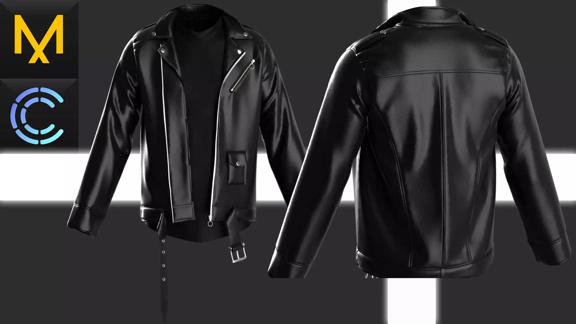 New concept Marvelous Clo3D Leather Jacket 3D model