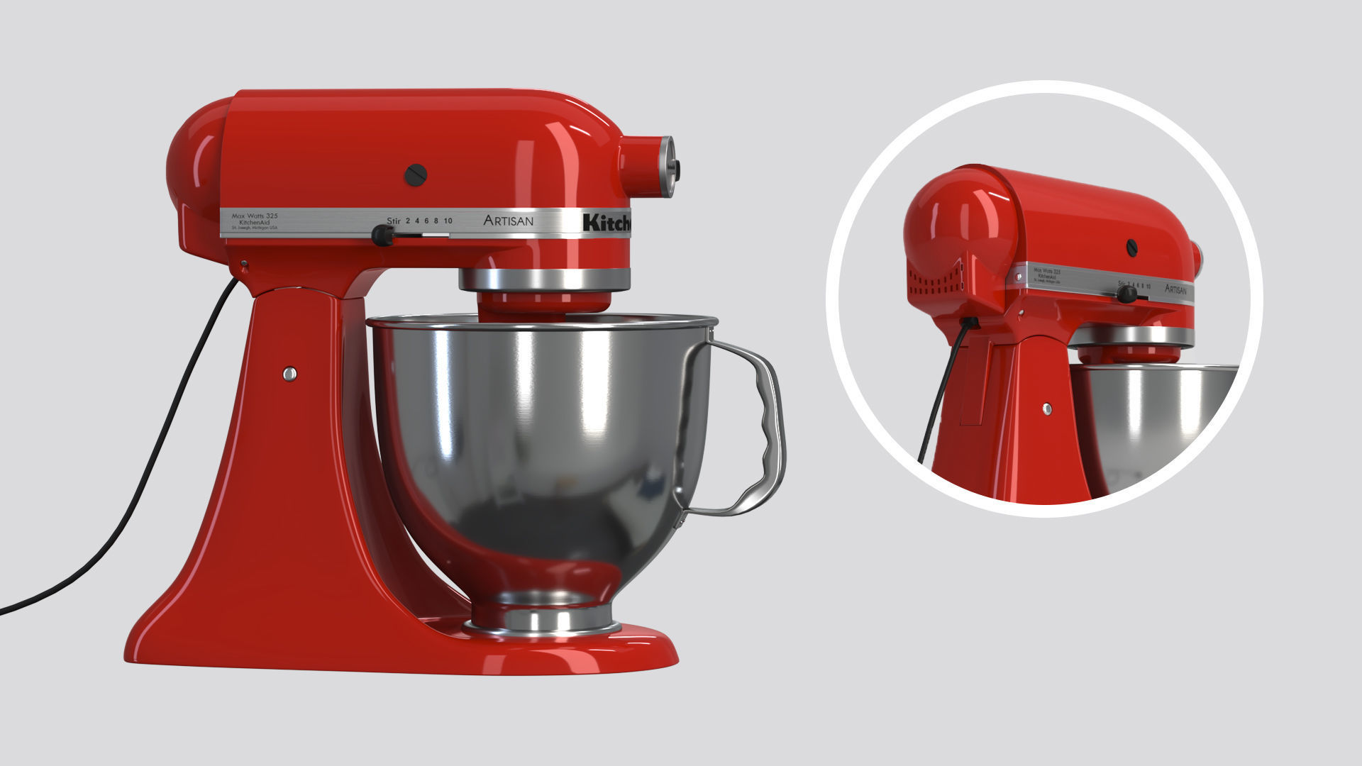 KitchenAid Mixer 3D model_2
