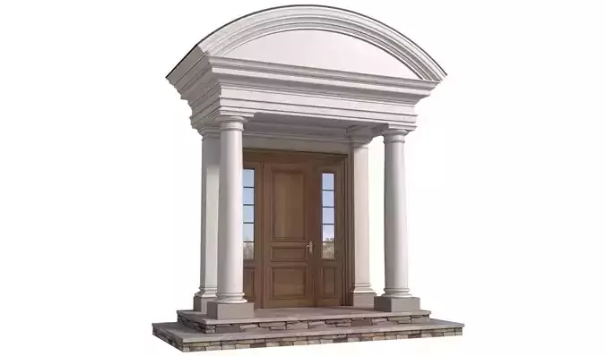 Classic Porch Main Entrance to the house Entry group 3D model