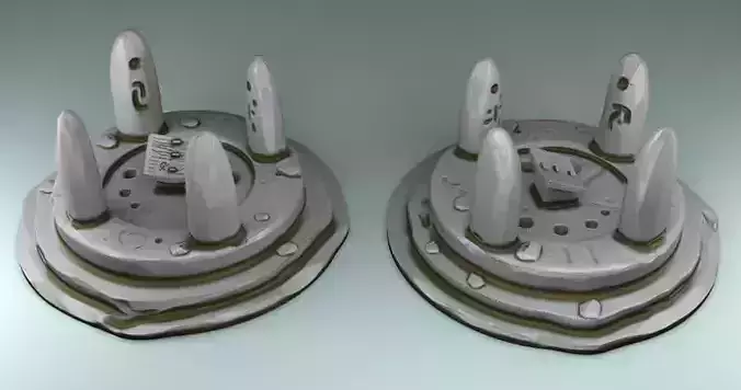 altar pair of cake plates