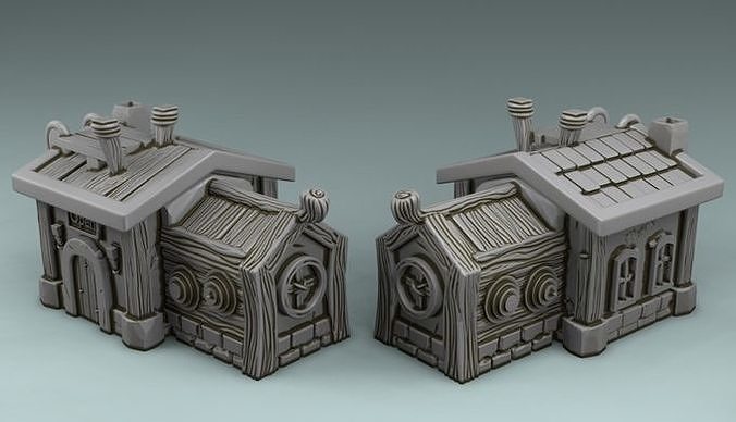 Barracks for training swordsmen 3D print model