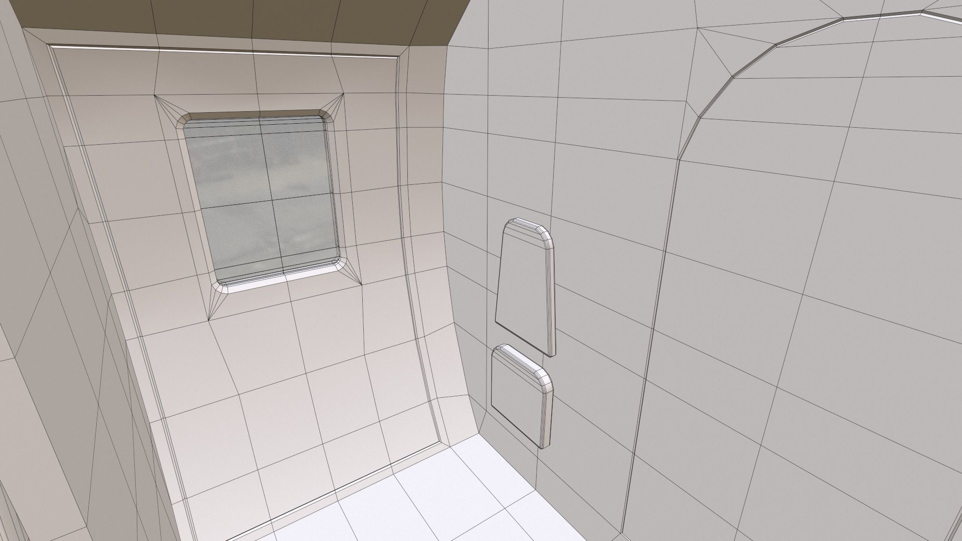 Mi-8 Mi-17 VIP Interior Low-poly 3D model_17