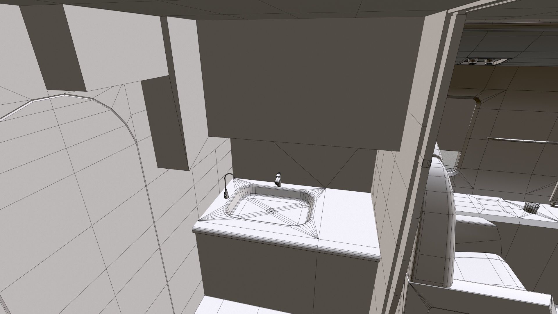 Mi-8 Mi-17 VIP Interior Low-poly 3D model_16