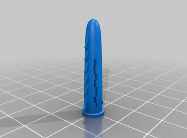 Wall Plug or Rawl Plug or Screw Anchor 3D print model_0