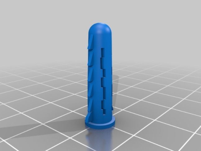 Wall Plug or Rawl Plug or Screw Anchor 3D print model_1