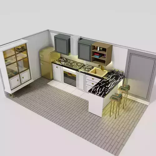 Voxel Kitchen 