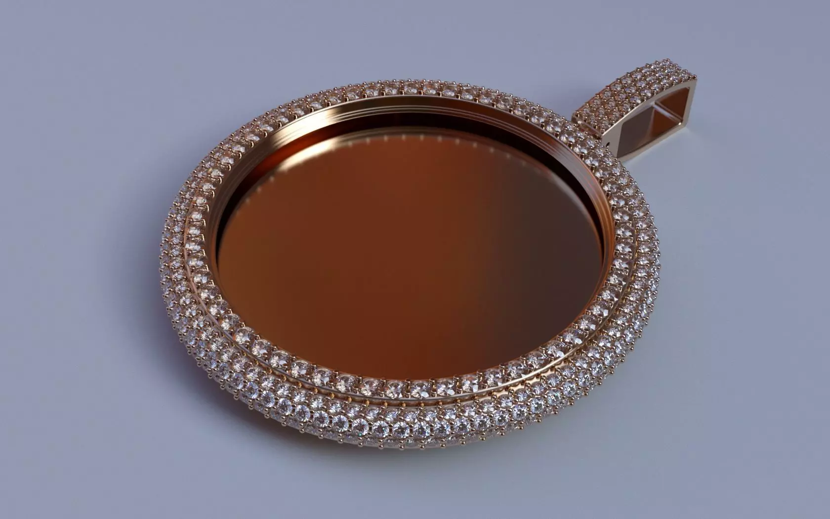 Flower Set Picture Pendant - XLARGE 3D print model