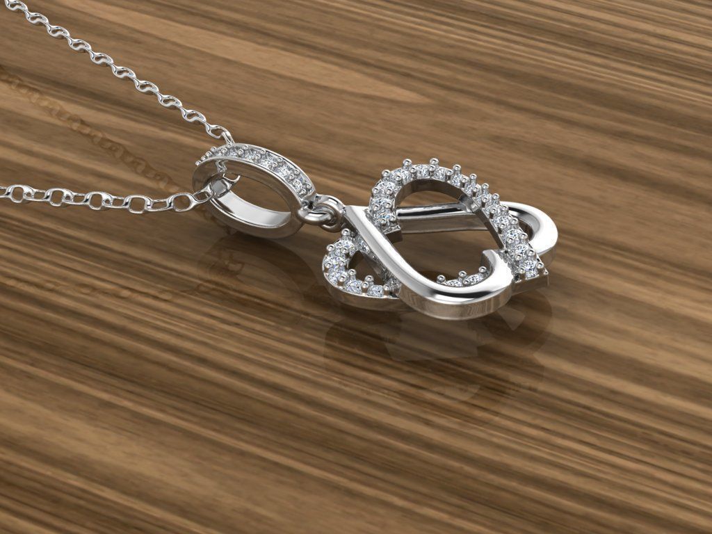 Heart Jewelry Pendant 3D print model_7