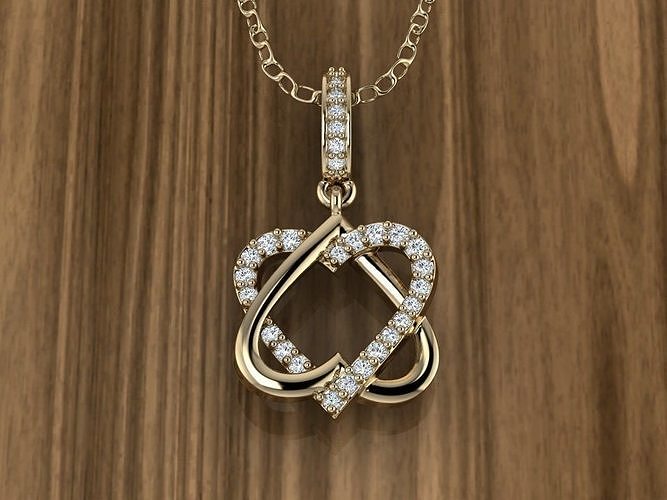 Heart Jewelry Pendant 3D print model