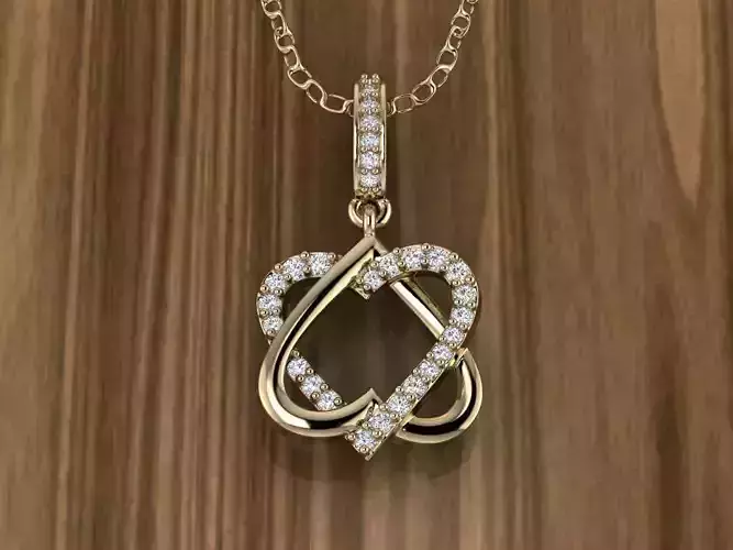 Heart Jewelry Pendant 3D print model