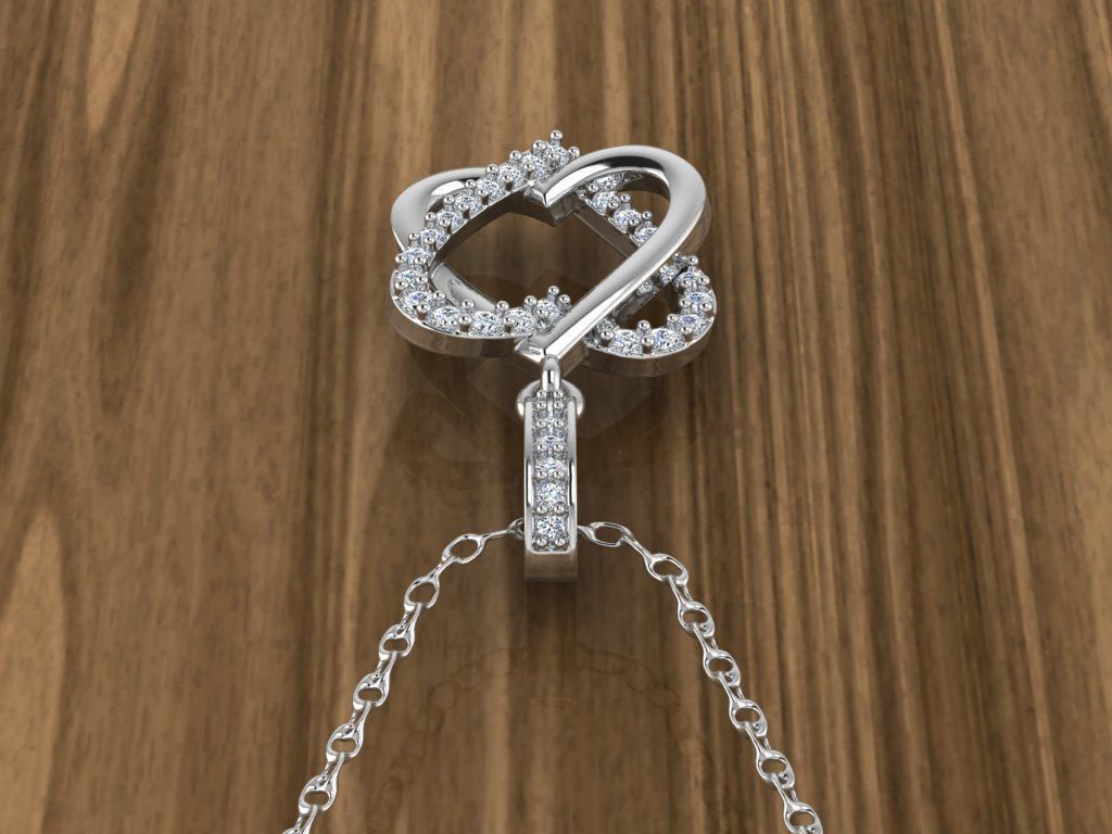 Heart Jewelry Pendant 3D print model_9