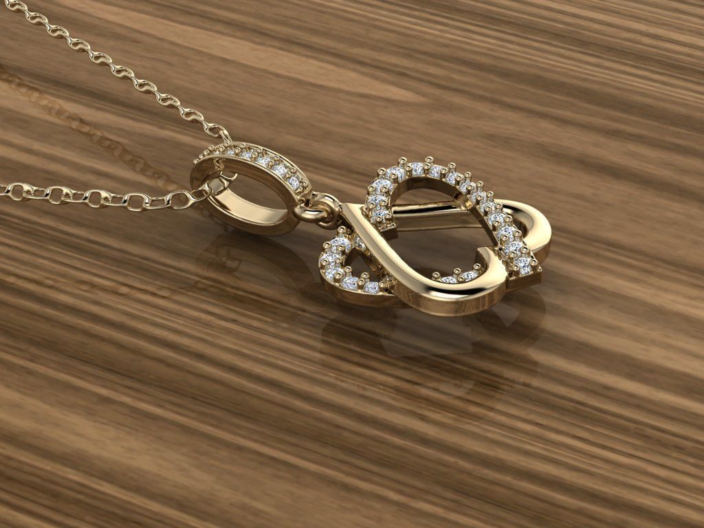 Heart Jewelry Pendant 3D print model_10