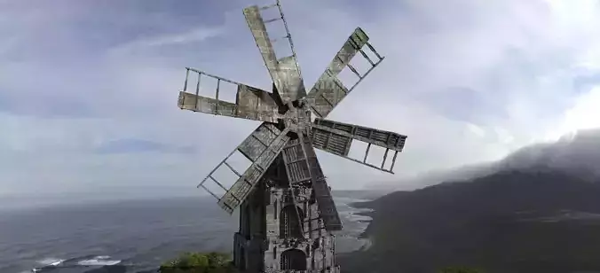 Haunted Windmill 3D model